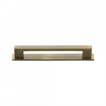 M Marcus Heritage Brass Metro Design Cabinet Pull with Plate 96mm Centre to Centre